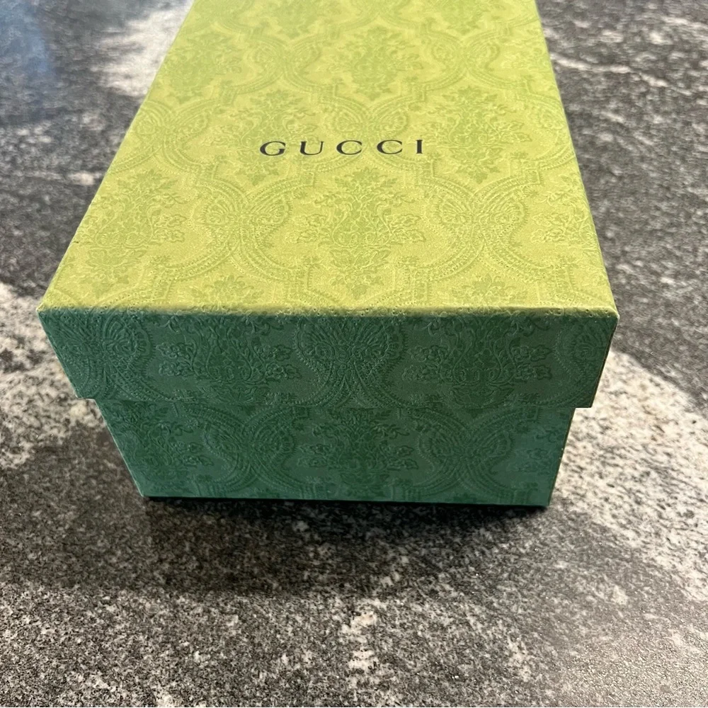 Gucci Lime Green Embossed Box - empty